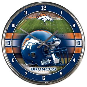 NFL Chrome Clock Denver Broncos