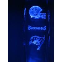 NFL Kristallglas-Block Laser 3D-Logo Tampa Bay Buccaneers