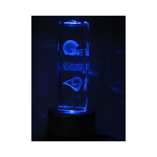 NFL Kristallglas-Block Laser 3D-Logo St. Louis Rams