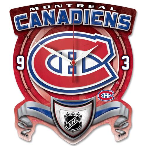 NHL High Definition Plaque Clock Montreal Canadiens