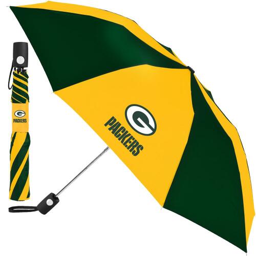 NFL Auto Folding Umbrella Green Bay Packers