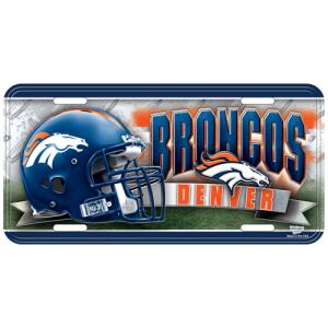 NFL license plate Denver Broncos