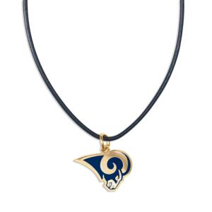 NFL Necklace w/Leather Cord St. Louis Rams