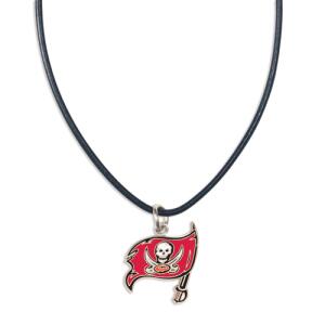 NFL Necklace w/Leather Cord Tampa Bay Buccaneers