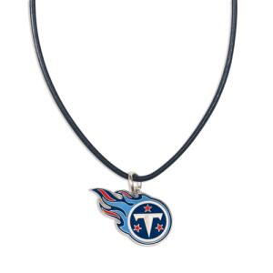 NFL Necklace w/Leather Cord Tennessee Titans
