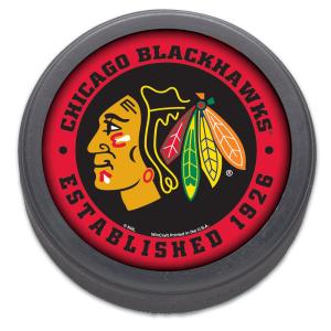 NHL  hockey puck Chicago Blackhawks