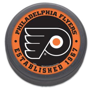 NHL  hockey puck Philadelphia Flyers