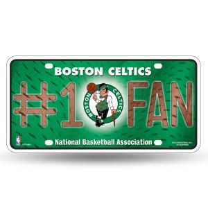 NBA #1 Fan US-Kennzeichen Metall-Schild Boston Celtics