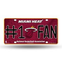 NBA #1 Fan US-Kennzeichen Metall-Schild Miami Heat