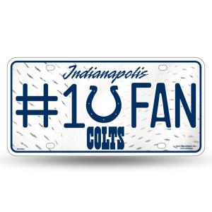 NFL #1 Fan US-Kennzeichen Metall-Schild Indianapolis Colts