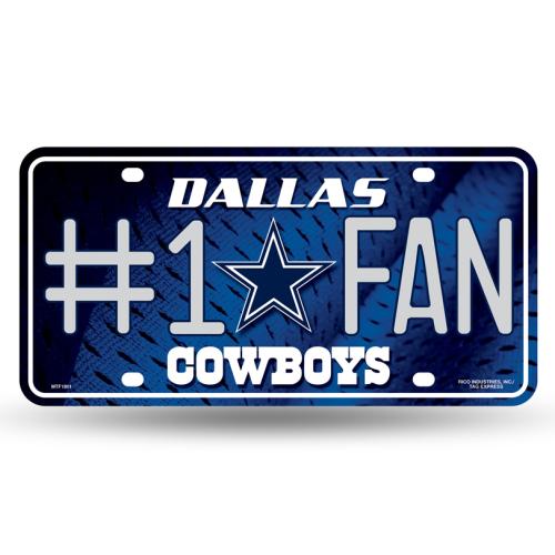 NFL #1 Fan License Plate Dallas Cowboys