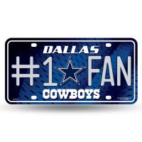 NFL #1 Fan License Plate Dallas Cowboys