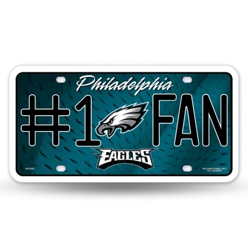 NFL #1 Fan License Plate Philadelphia Eagles