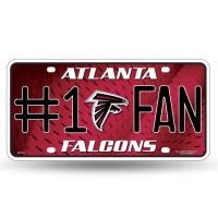 NFL #1 Fan US-Kennzeichen Metall-Schild Atlanta Falcons