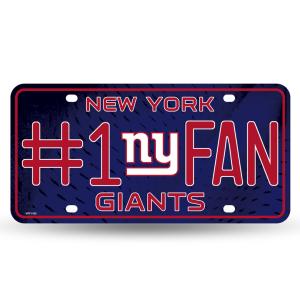 NFL #1 Fan License Plate New York Giants