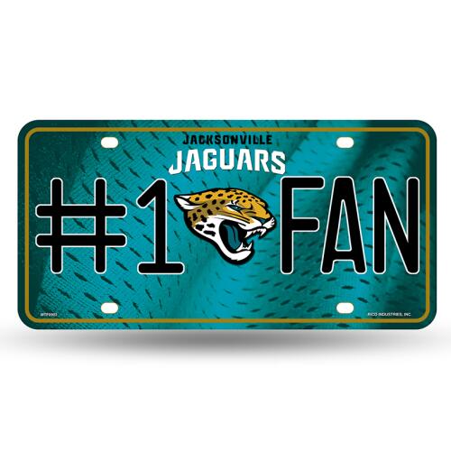 NFL #1 Fan License Plate Jacksonville Jaguars