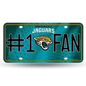 NFL #1 Fan License Plate Jacksonville Jaguars