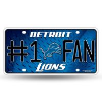 NFL #1 Fan US-Kennzeichen Metall-Schild Detroit Lions
