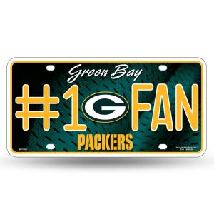 NFL #1 Fan US-Kennzeichen Metall-Schild Green Bay Packers
