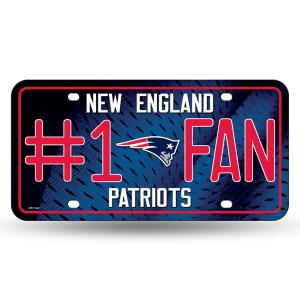 NFL #1 Fan License Plate New England Patriots