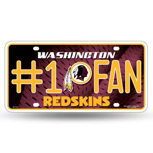 NFL #1 Fan License Plate Washington Redskins