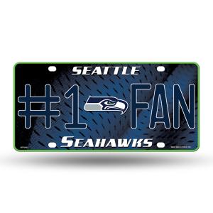 NFL #1 Fan US-Kennzeichen Metall-Schild Seattle Seahawks