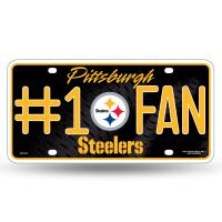 NFL #1 Fan License Plate Pittsburgh Steelers