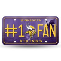 NFL #1 Fan US-Kennzeichen Metall-Schild Minnesota Vikings