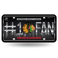 NHL #1 Fan License Plate Chicago Blackhawks