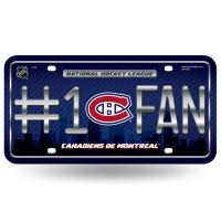 NHL #1 Fan US-Kennzeichen Metall-Schild Montreal Canadiens