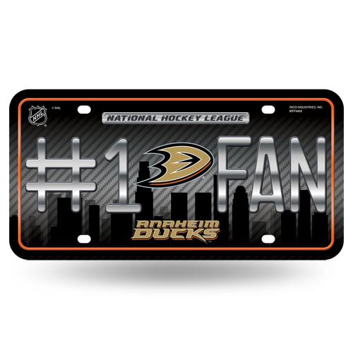 NHL #1 Fan US-Kennzeichen Metall-Schild Anaheim Ducks