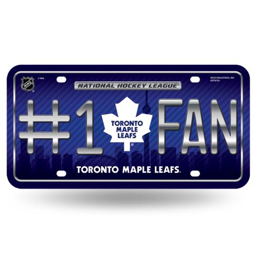 NHL #1 Fan US-Kennzeichen Metall-Schild Toronto Maple Leafs