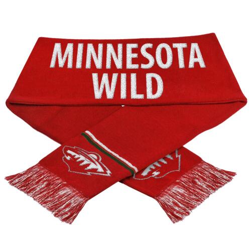 NHL Forever Collectibles METALLIC THREAD Scarf Minnesota Wild
