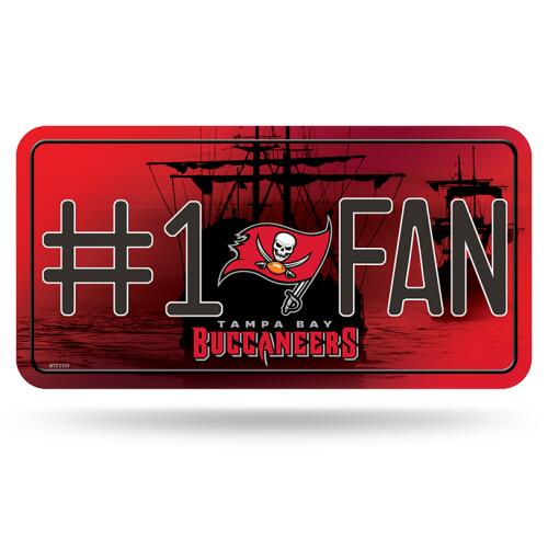 NFL #1 Fan License Plate Tampa Bay Buccaneers