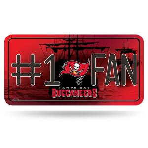 NFL #1 Fan US-Kennzeichen Metall-Schild Tampa Bay Buccaneers