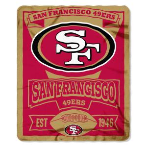 NFL MARQUE Fleece Decke 152 x 127 cm San Francisco 49ers