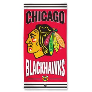 NHL Licensed Beach Towel Chicago Blackhawks