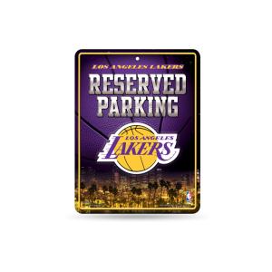 NBA Blechschild Parkschild 28 x 21 cm Los Angeles Lakers
