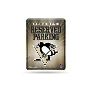 NHL Blechschild Parkschild 28 x 21 cm Pittsburgh Penguins