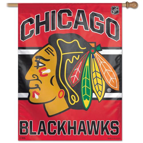 NHL Banner / vertical flag 67 x 92 cm Chicago Blackhawks