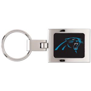 NFL domed premium key ring Carolina Panthers