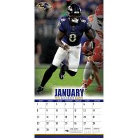 NFL Kalender Wandkalender 2023 30x60cm Baltimore Ravens