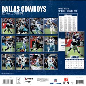 NFL Kalender Wandkalender 2023 30x60cm Dallas Cowboys