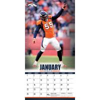 NFL Kalender Wandkalender 2023 30x60cm Denver Broncos