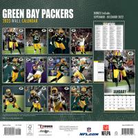 NFL Kalender Wandkalender 2023 30x60cm Green Bay Packers