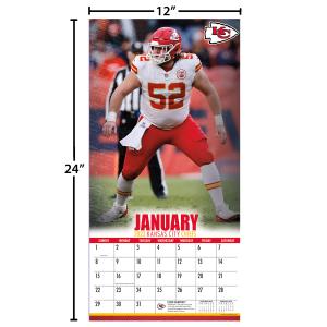 NFL Kalender Wandkalender 2023 30x60cm Kansas City Chiefs