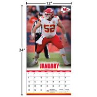 NFL Kalender Wandkalender 2023 30x60cm Kansas City Chiefs