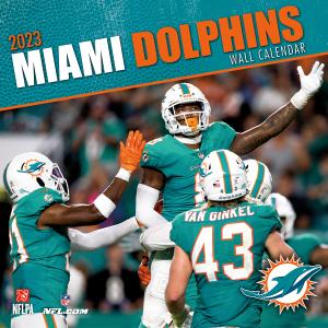 NFL Kalender Wandkalender 2023 30x60cm Miami Dolphins