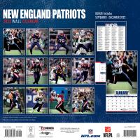 NFL Kalender Wandkalender 2023 30x60cm New England Patriots