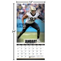 NFL Kalender Wandkalender 2023 30x60cm New Orleans Saints